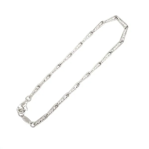 14K White Gold Sparkly Fancy Bracelet Image 3 Jaymark Jewelers Cold Spring, NY