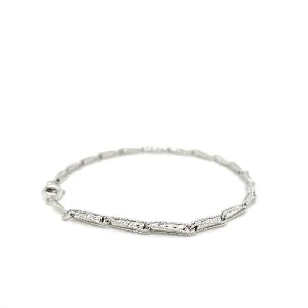 14K White Gold Sparkly Fancy Bracelet Jaymark Jewelers Cold Spring, NY