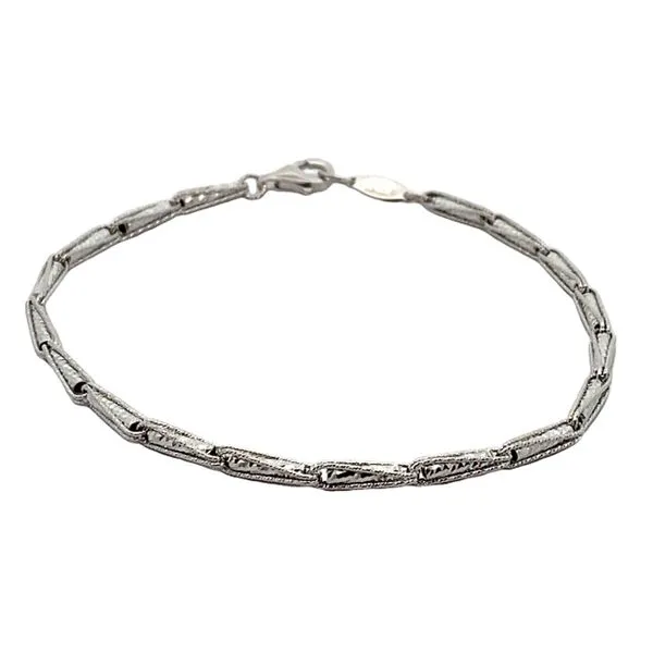 14K White Gold Sparkly Fancy Bracelet Jaymark Jewelers Cold Spring, NY