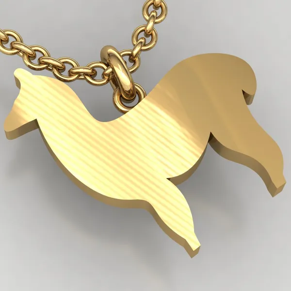 14K Yellow Gold Llama Necklace Jaymark Jewelers Cold Spring, NY