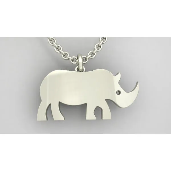 Sterling Silver Rhino Necklace Jaymark Jewelers Cold Spring, NY
