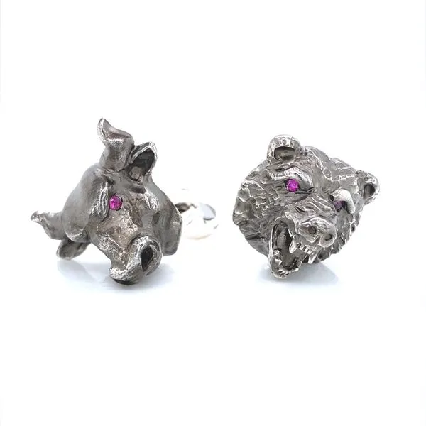 Bull and Bear Cufflinks Jaymark Jewelers Cold Spring, NY