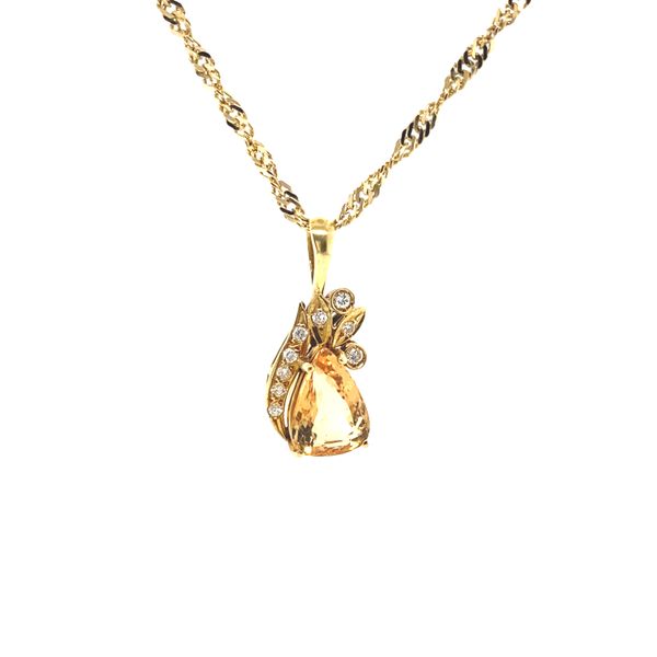 18K Yellow Gold and Topaz Pendant Jaymark Jewelers Cold Spring, NY
