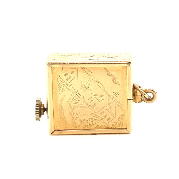 Gold Music Box Charm Jaymark Jewelers Cold Spring, NY