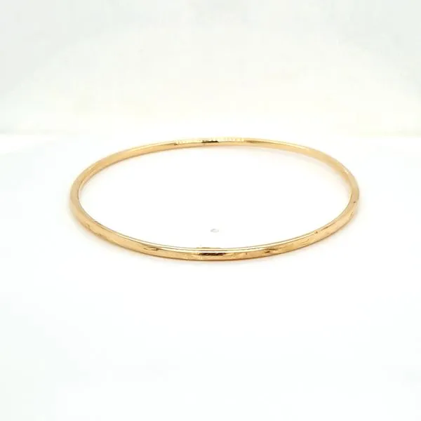 14K Yellow Gold Hollow Bangle Bracelet Jaymark Jewelers Cold Spring, NY