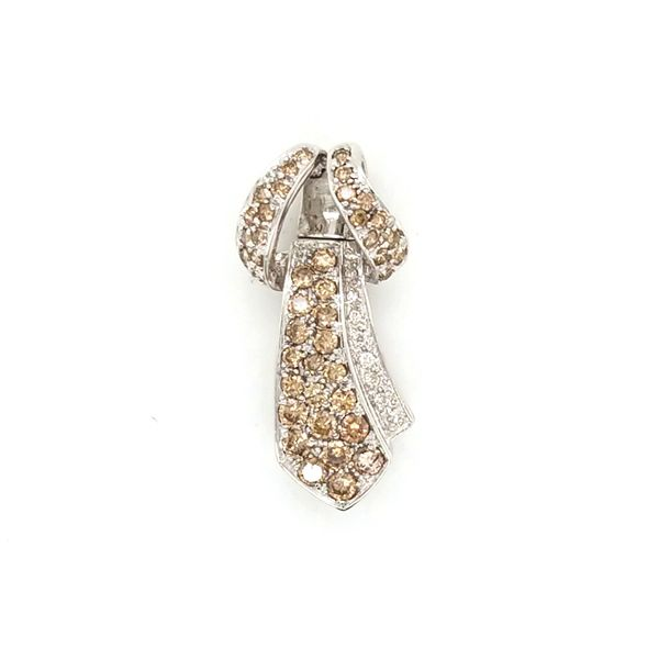 14K White Gold Diamond Pearl Enhancer Jaymark Jewelers Cold Spring, NY