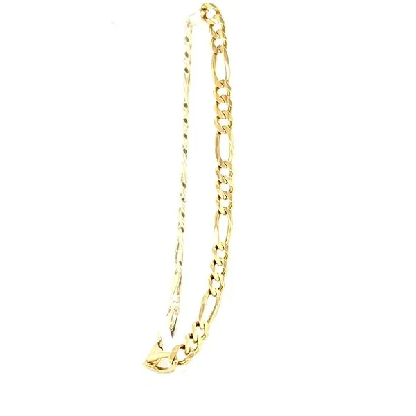 18K Yellow Gold Figaro Bracelet Jaymark Jewelers Cold Spring, NY