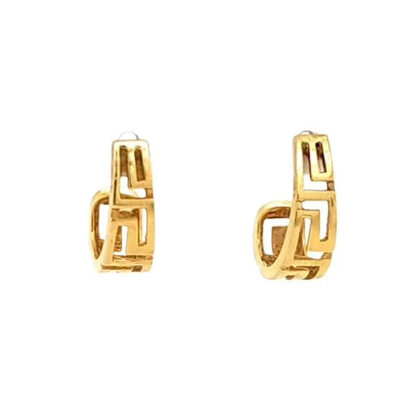14K Yellow Gold Greek Key 