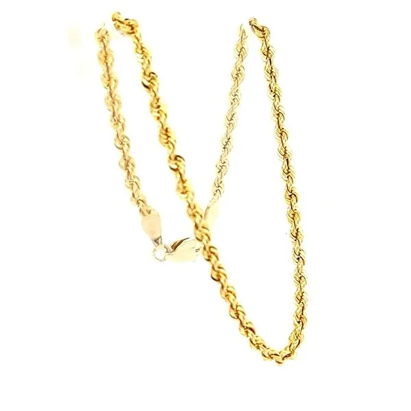 14k yellow gold solid rope bracelet Jaymark Jewelers Cold Spring, NY
