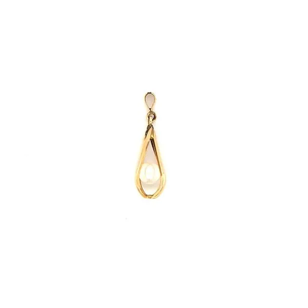 14k Yellow Gold Pearl Cage Pendant Jaymark Jewelers Cold Spring, NY