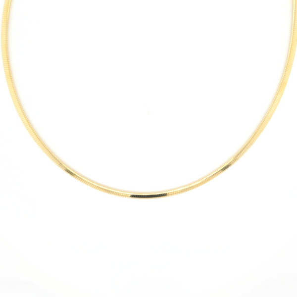 14K Yellow Gold Omega Necklace Jaymark Jewelers Cold Spring, NY