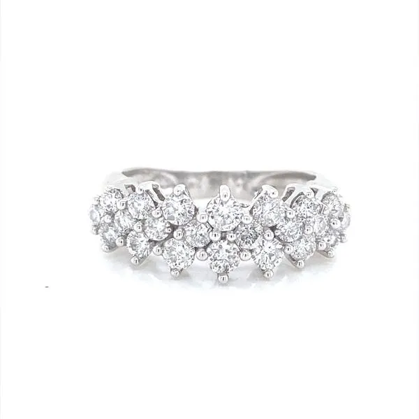 14K White Gold Diamond Band Jaymark Jewelers Cold Spring, NY