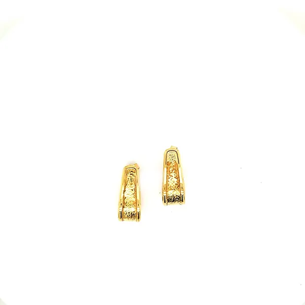 18K Yellow Gold J-Hoop Earrings Jaymark Jewelers Cold Spring, NY