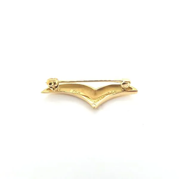 18K Yellow Gold Tiffany & Co 27mm Seagull Pin Image 3 Jaymark Jewelers Cold Spring, NY