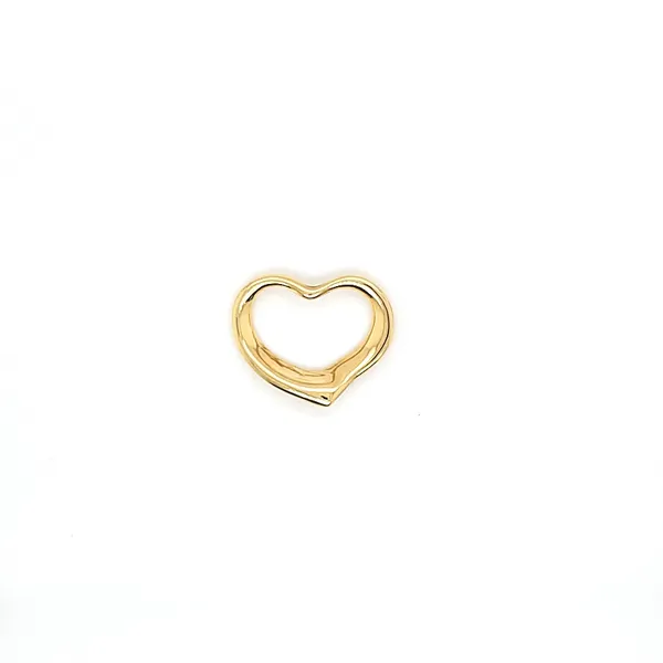 18K Yellow Gold Tiffany & Co Elsa Peretti Open Heart Jaymark Jewelers Cold Spring, NY