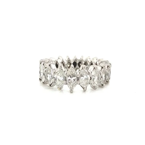 14K White Gold Marquise Diamond Eternity Band Jaymark Jewelers Cold Spring, NY