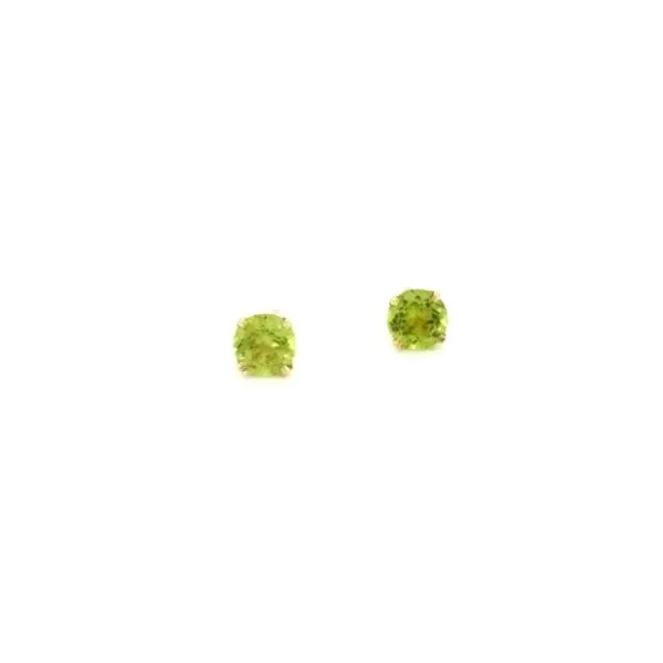 14K Yellow Gold Peridot Stud Earrings Jaymark Jewelers Cold Spring, NY