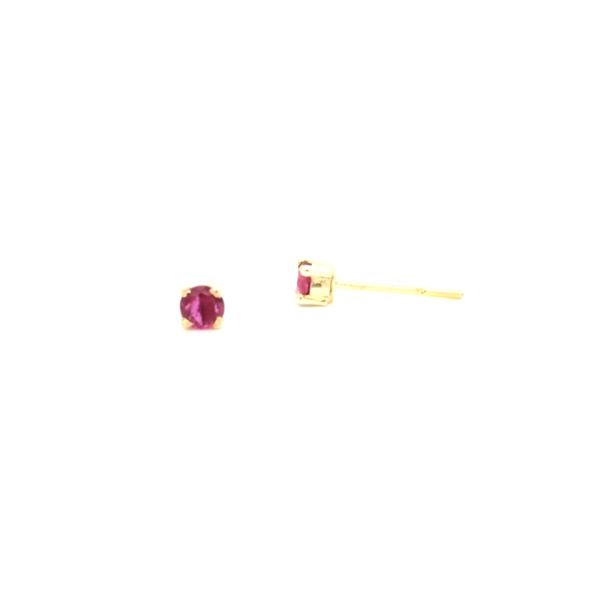 14K Yellow Gold Ruby Studs Image 2 Jaymark Jewelers Cold Spring, NY