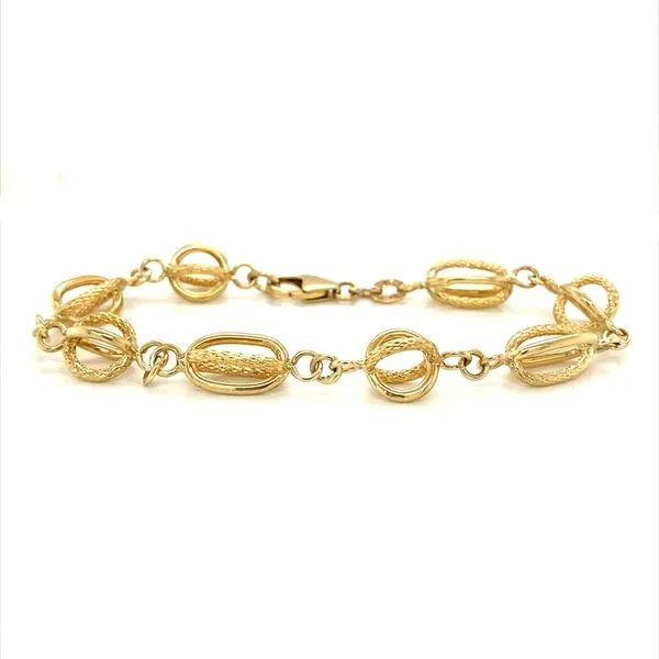 18K Yellow Gold Open Link Bracelet Jaymark Jewelers Cold Spring, NY