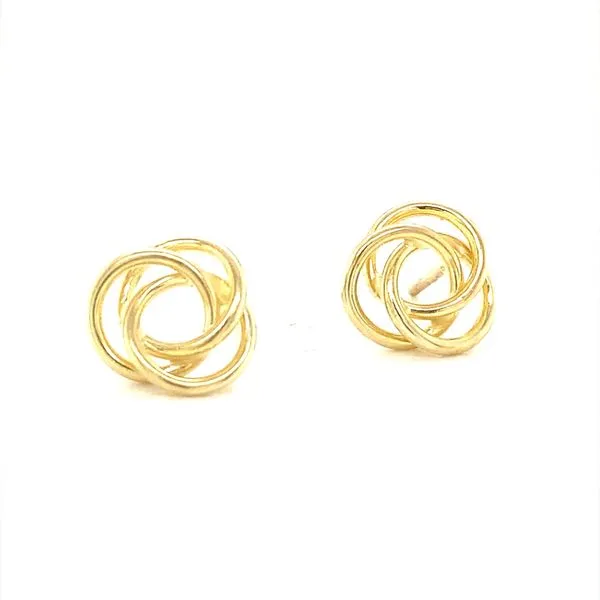 14K Yellow Gold Knot Earrings Jaymark Jewelers Cold Spring, NY