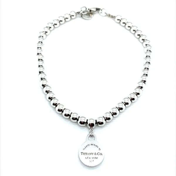 Sterling Silver Tiffany & Company Small Bead Bracelet Jaymark Jewelers Cold Spring, NY
