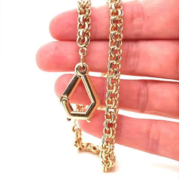 14K Yellow Gold Watch Fob Chain Image 2 Jaymark Jewelers Cold Spring, NY