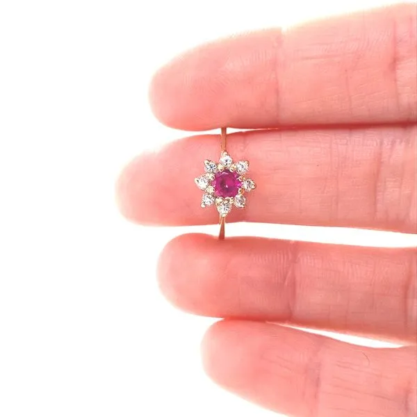 14K Yellow Gold Ruby and Diamond Ring Image 2 Jaymark Jewelers Cold Spring, NY