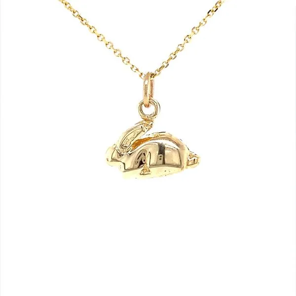 14K Yellow Gold Petite Bunny Pendant/Charm Jaymark Jewelers Cold Spring, NY