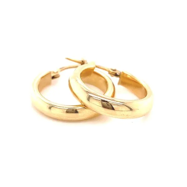 14K Yellow Gold Hoop Earrings Jaymark Jewelers Cold Spring, NY