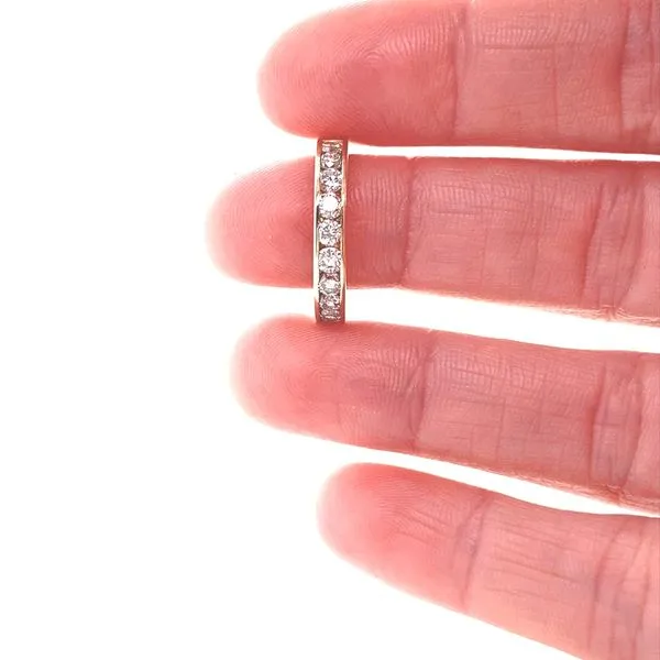 14K Yellow Gold Channel Set Diamond Band, .50cttw Image 2 Jaymark Jewelers Cold Spring, NY