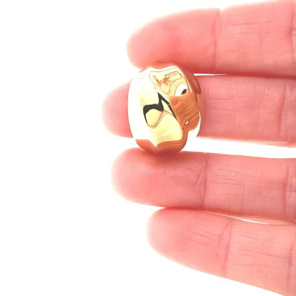 18K Yellow Gold Dome Wave Ring Image 2 Jaymark Jewelers Cold Spring, NY