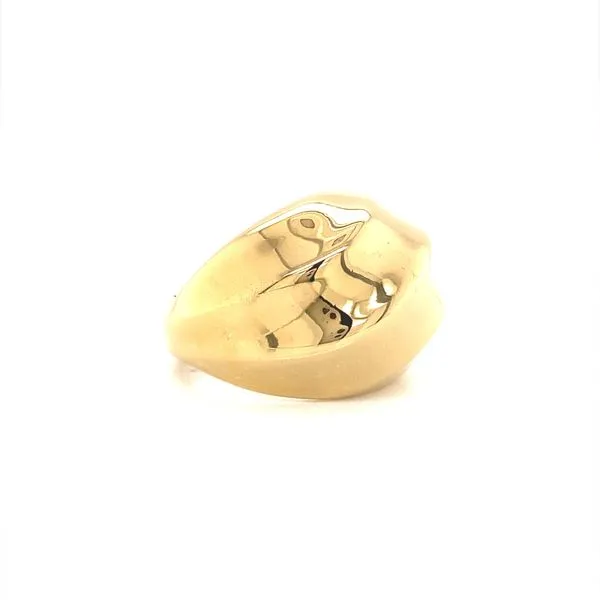 18K Yellow Gold Dome Wave Ring Image 3 Jaymark Jewelers Cold Spring, NY
