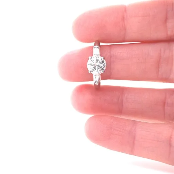 Platinum 3 Stone Diamond Engagement Ring Image 2 Jaymark Jewelers Cold Spring, NY