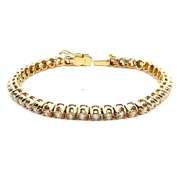 14K Yellow Gold Diamond Tennis Bracelet Jaymark Jewelers Cold Spring, NY