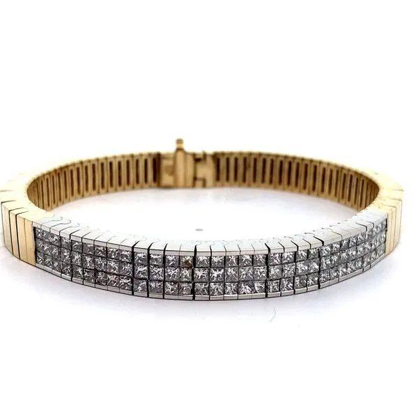 14K Two-Tone Diamond Bracelet Jaymark Jewelers Cold Spring, NY