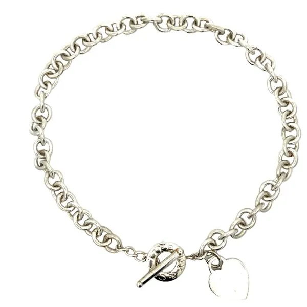 Sterling Silver Tiffany & Co. Heart Necklace Jaymark Jewelers Cold Spring, NY