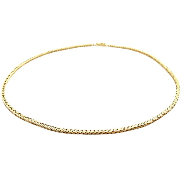 14K Yellow Gold Square Wheat Chain Jaymark Jewelers Cold Spring, NY