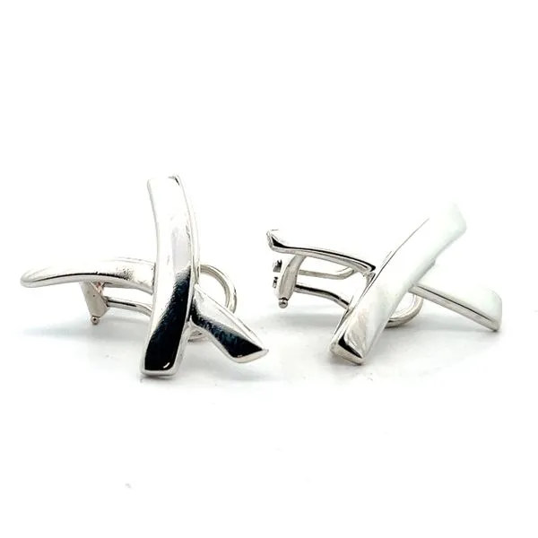 Sterling Silver Tiffnay and Co Kiss Earrings Jaymark Jewelers Cold Spring, NY