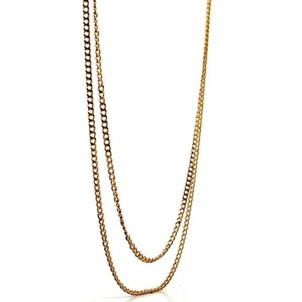 18K Yellow Gold Curb Chain Image 2 Jaymark Jewelers Cold Spring, NY