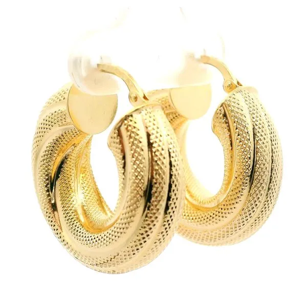 14K Yellow Gold Hoop Earrings Jaymark Jewelers Cold Spring, NY