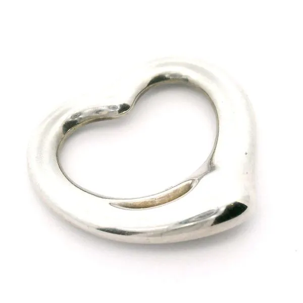 Sterling Silver Tiffany and Co. Elsa Peretti Heart Charm Image 2 Jaymark Jewelers Cold Spring, NY