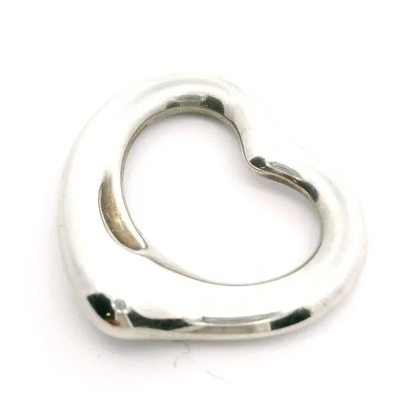 Sterling Silver Tiffany and Co. Elsa Peretti Heart Charm Image 3 Jaymark Jewelers Cold Spring, NY