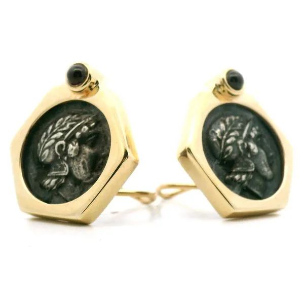 14K Yellow Gold Coin Earrings Jaymark Jewelers Cold Spring, NY
