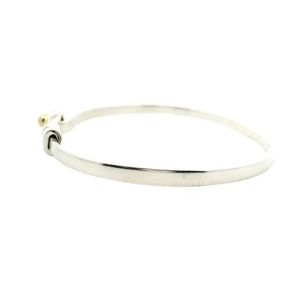 18K Yellow Gold and Sterling Silver Tiffany and Co. Bangle Bracelet Image 2 Jaymark Jewelers Cold Spring, NY