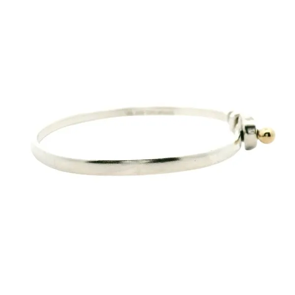 18K Yellow Gold and Sterling Silver Tiffany and Co. Bangle Bracelet Image 3 Jaymark Jewelers Cold Spring, NY