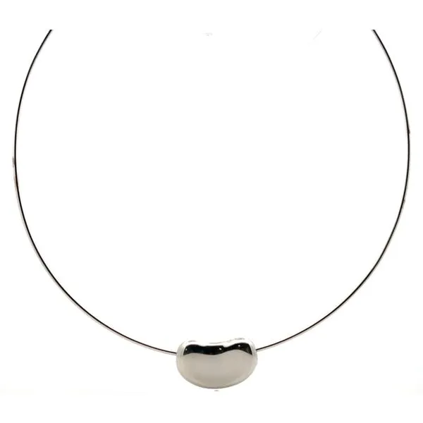 Sterling Silver Tiffany and Co. Bean Choker Necklace Jaymark Jewelers Cold Spring, NY