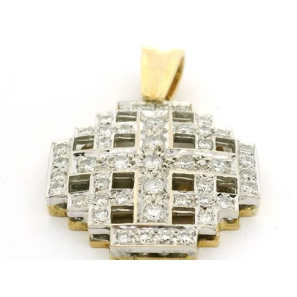 14K Yellow Gold Diamond Cross Jaymark Jewelers Cold Spring, NY
