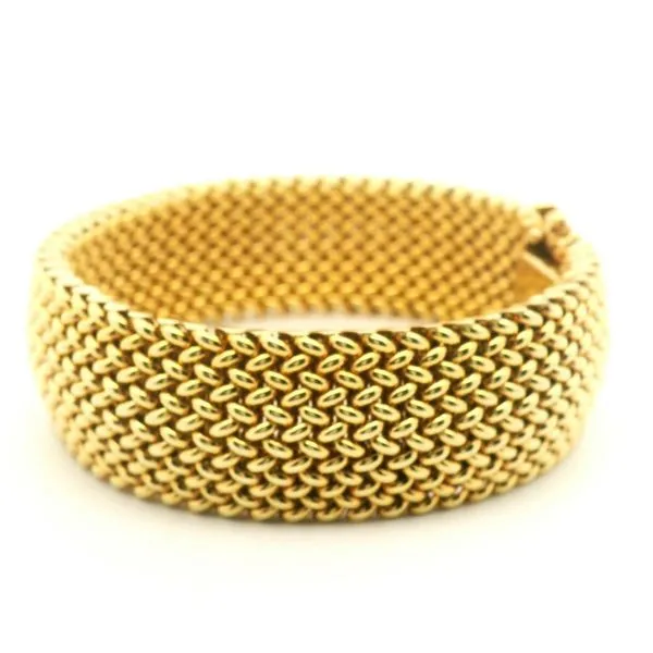 18K Yellow Gold Woven Bracelet Image 3 Jaymark Jewelers Cold Spring, NY
