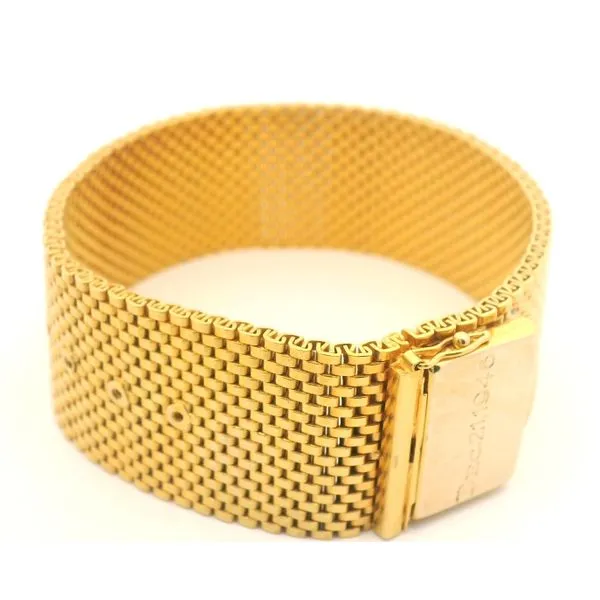 14K Yellow Gold Mesh Bracelet Image 2 Jaymark Jewelers Cold Spring, NY