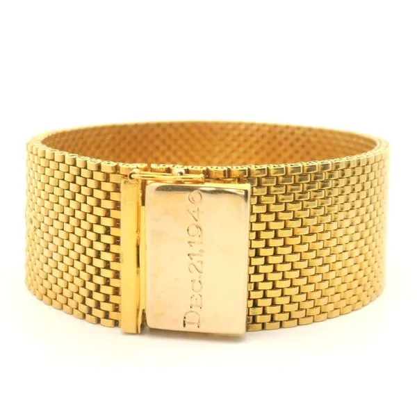 14K Yellow Gold Mesh Bracelet Jaymark Jewelers Cold Spring, NY